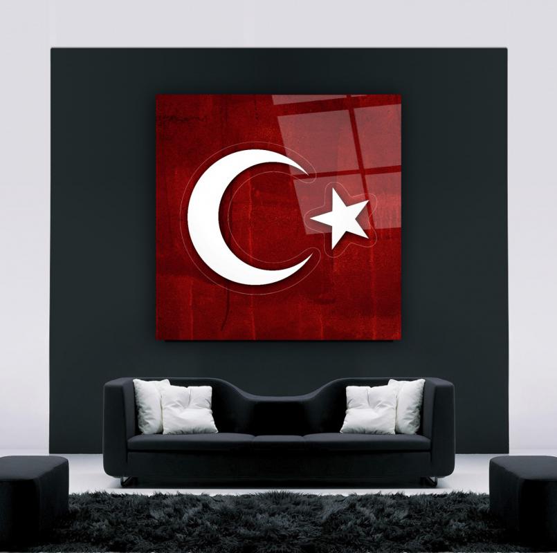 Bayrak Kare Cam Tablo