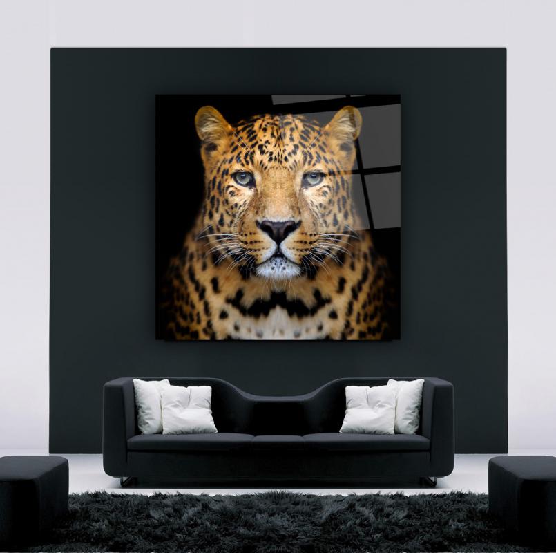 Leopar Kare Cam Tablo