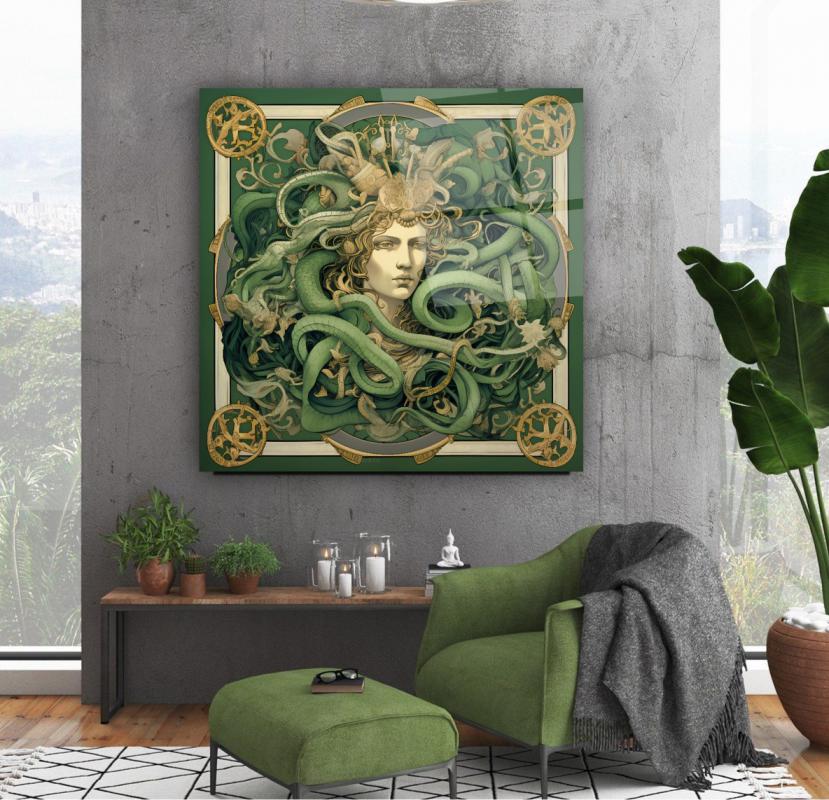 Medusa Kare Cam Tablo