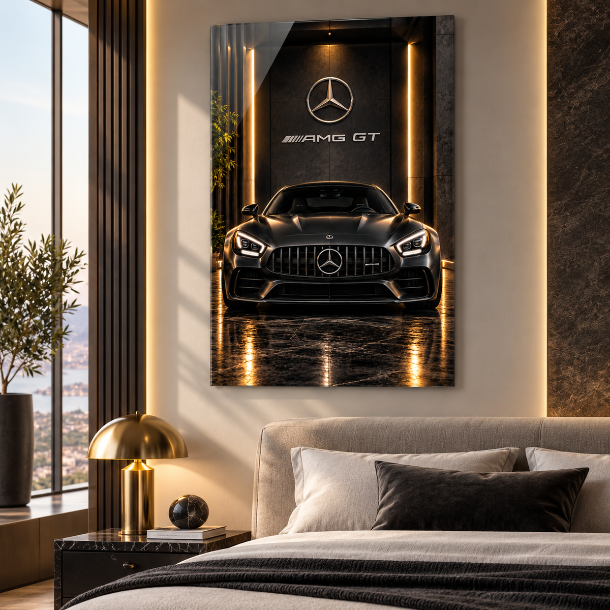 Mercedes AMG GT dikey cam tablo, alternatif premium mekân