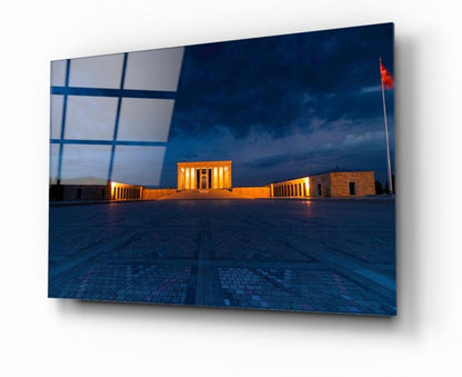 Anıtkabir Manzarası Yatay Cam Tablo