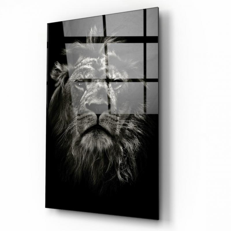 Aslan Dikey Cam Tablo