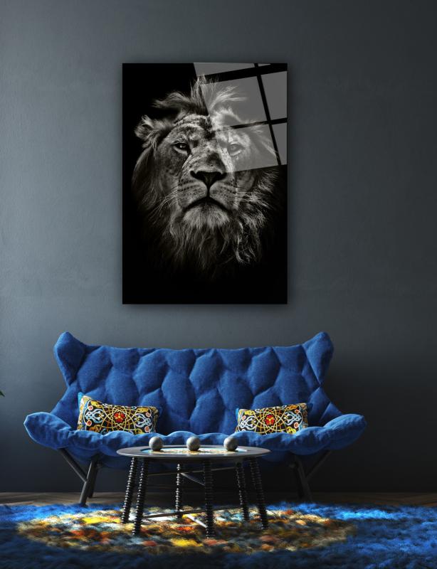 Aslan Dikey Cam Tablo