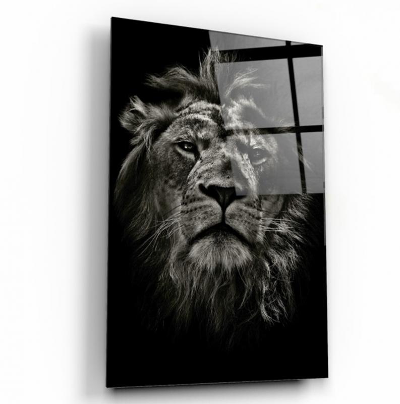 Aslan Dikey Cam Tablo