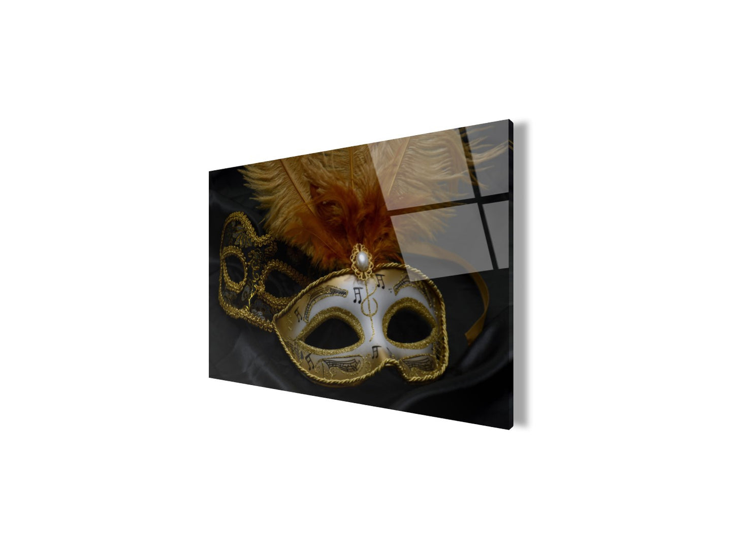 Maske Yatay Cam Tablo