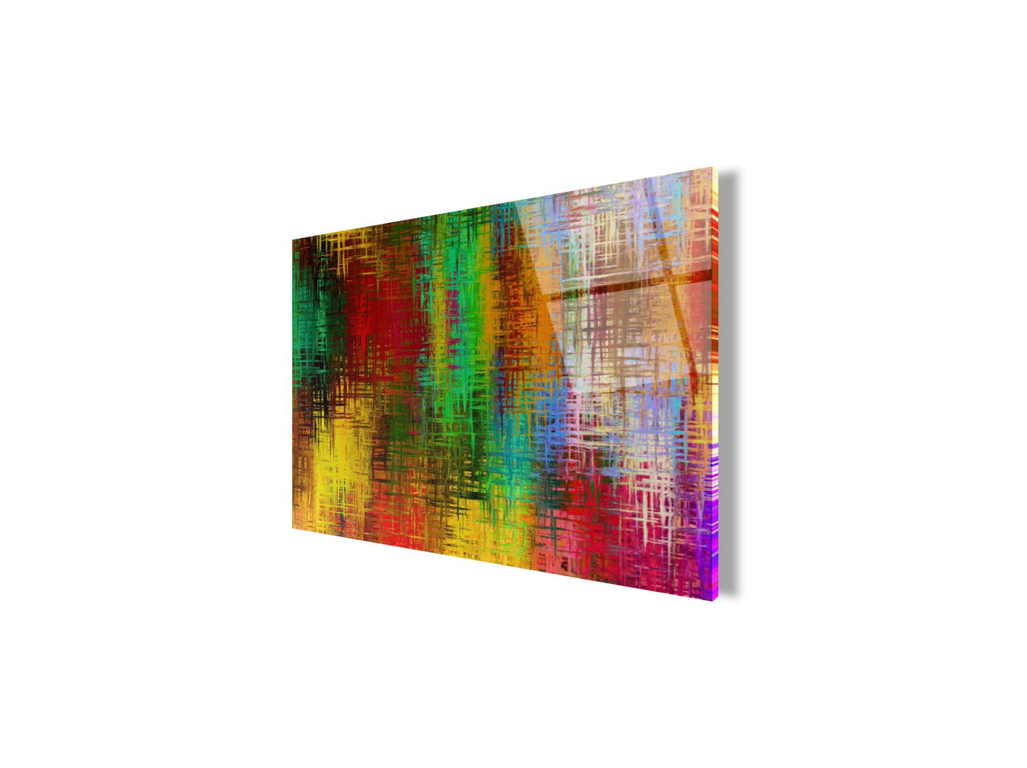 Soyut Yatay Cam Tablo