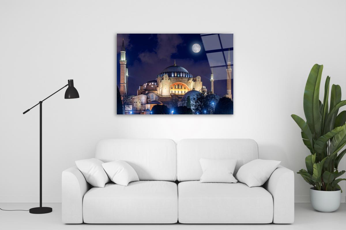 Ayasofya Yatay Cam Tablo