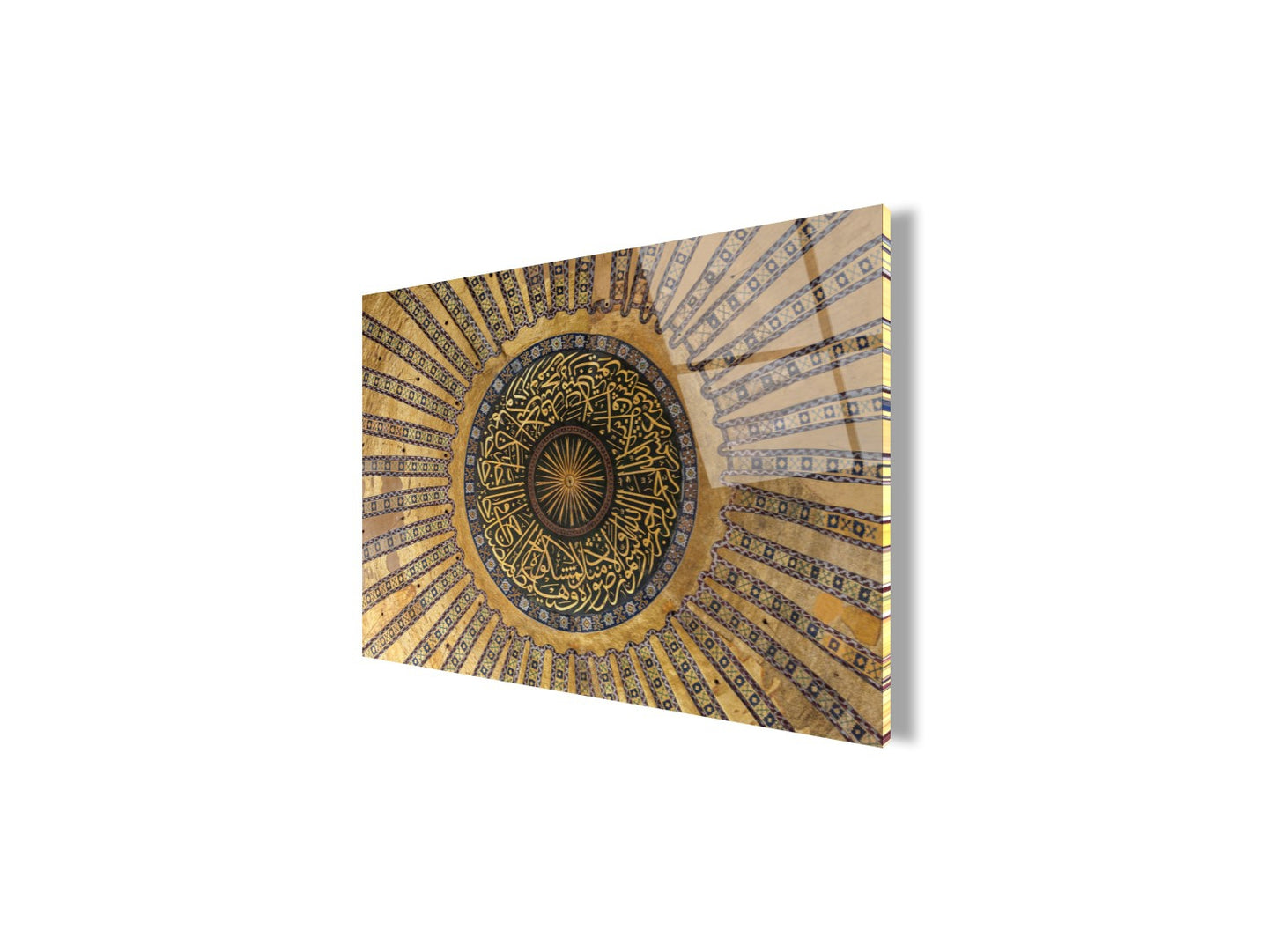 Ayasofya Kubbesi Yatay Cam Tablo