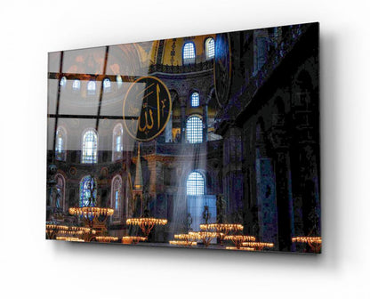Ayasofya Yatay Cam Tablo