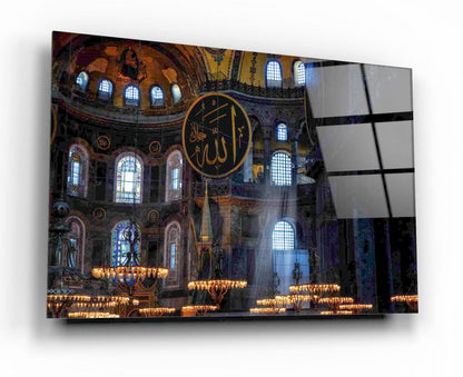 Ayasofya Yatay Cam Tablo