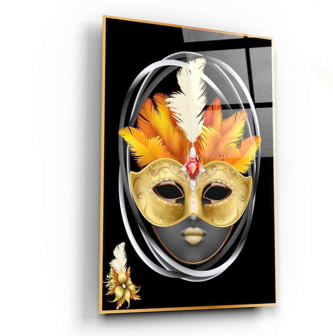 Maske Dikey Cam Tablo