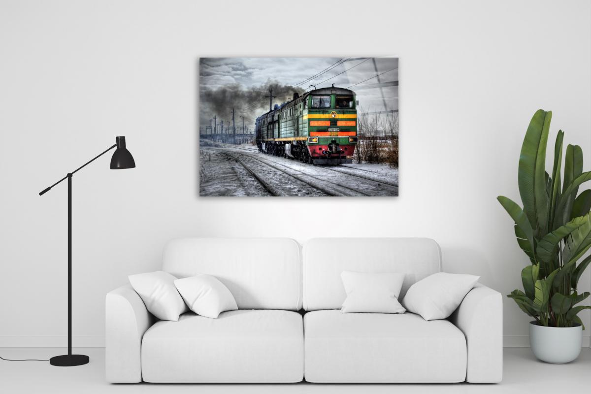 Tren Yatay Cam Tablo