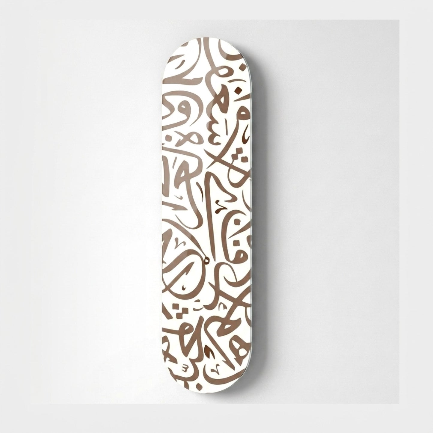 Modern Soyut Arapça Hat Desenli Duvar Dekoru Skate Board Cam Tablo
