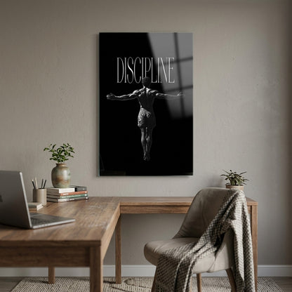 Discipline Motivasyonel Spor Dikey Cam Tablo