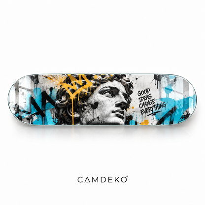Kişiye Özel Yatay Skate Board Cam Tablo - Graffiti baskı