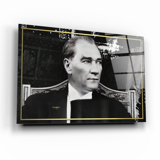 Atatürk Yatay Cam Tablo