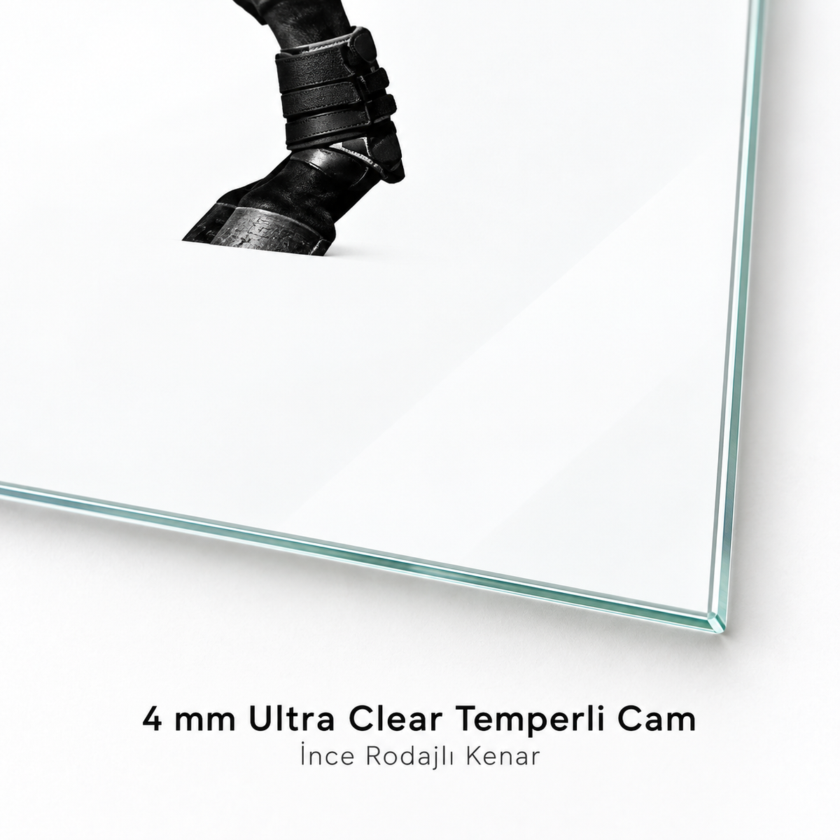 4 mm Ultra Clear cam ince rodajlı kenar