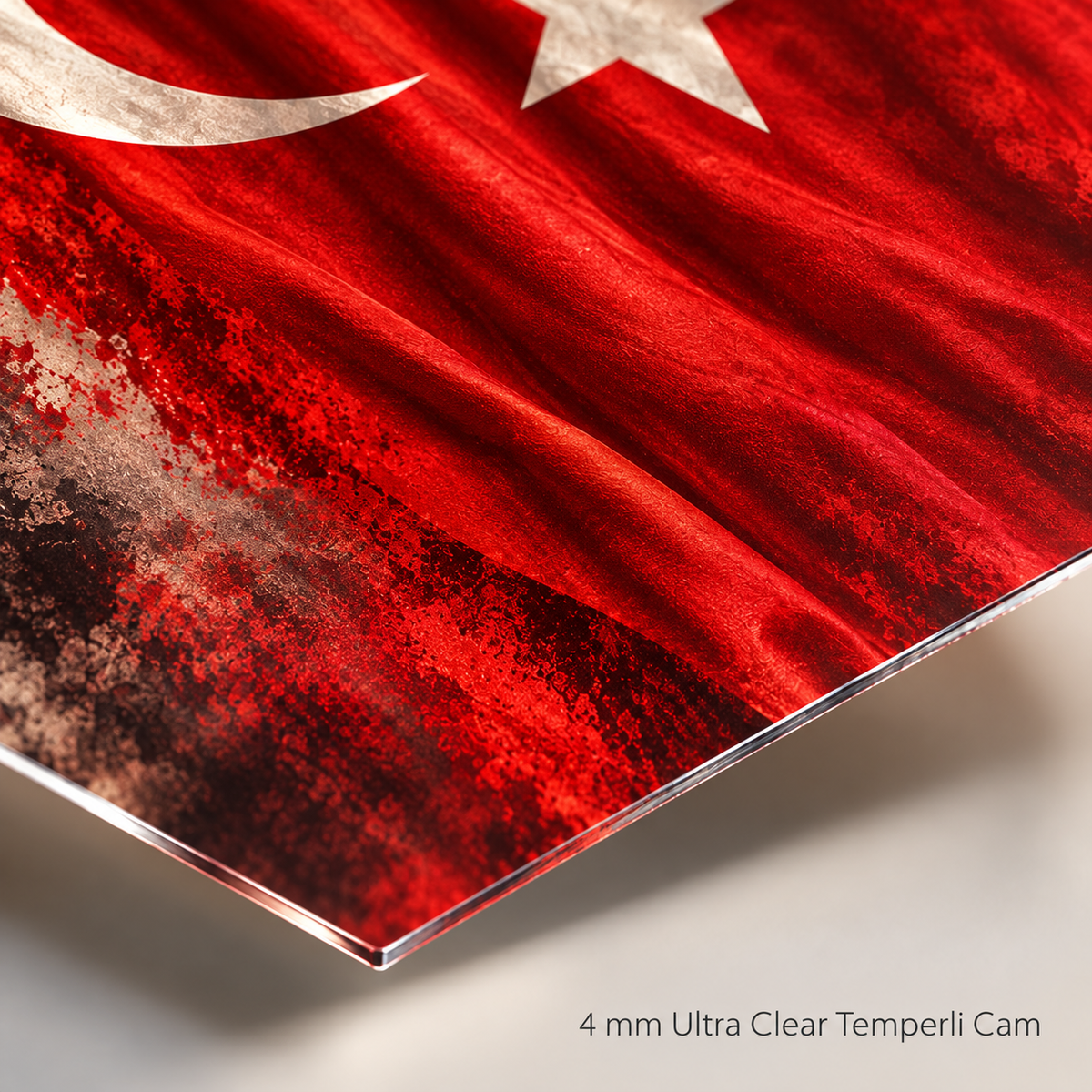 4 mm Ultra Clear ince rodajlı cam kenarı