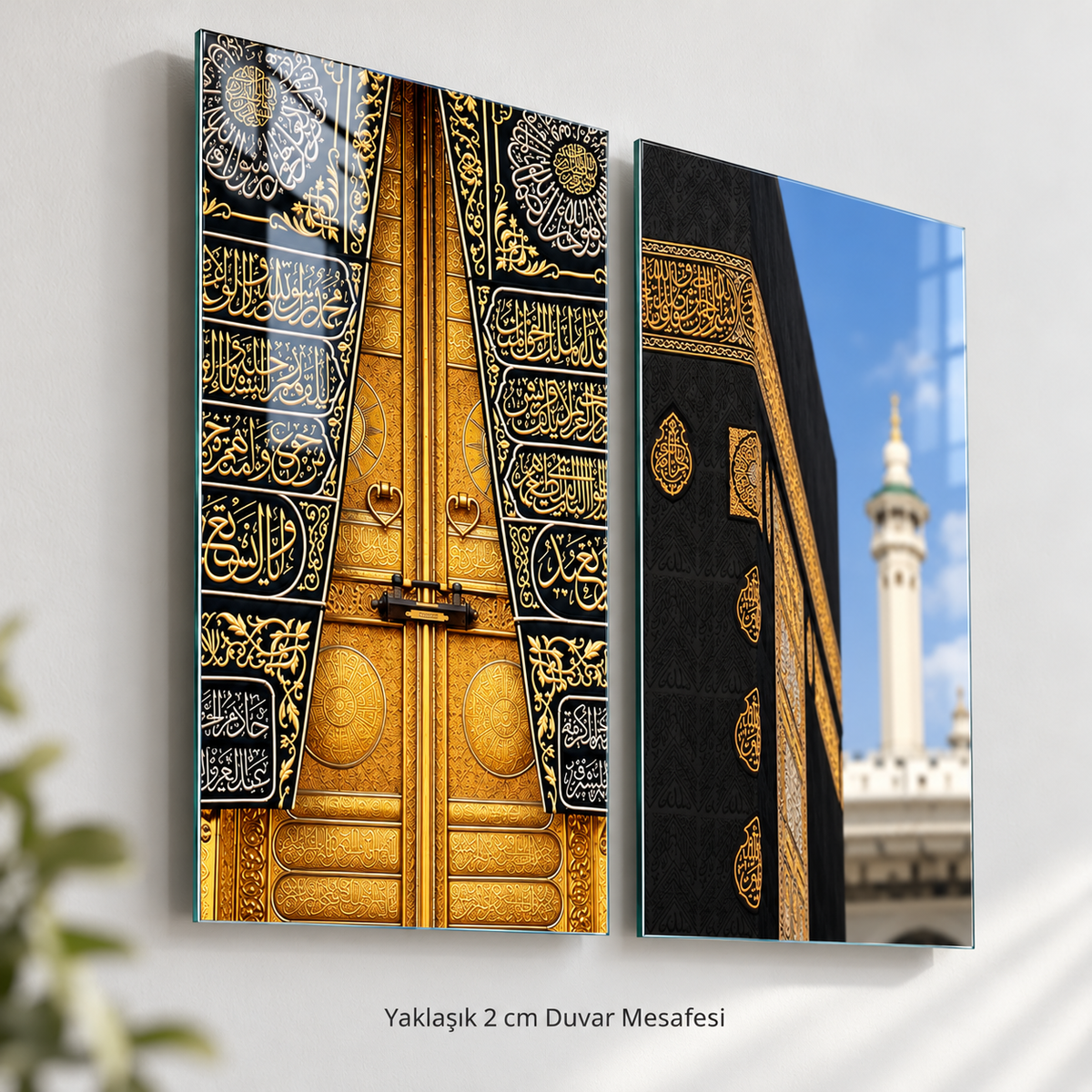 Yaklaşık 2 cm duvar mesafesi