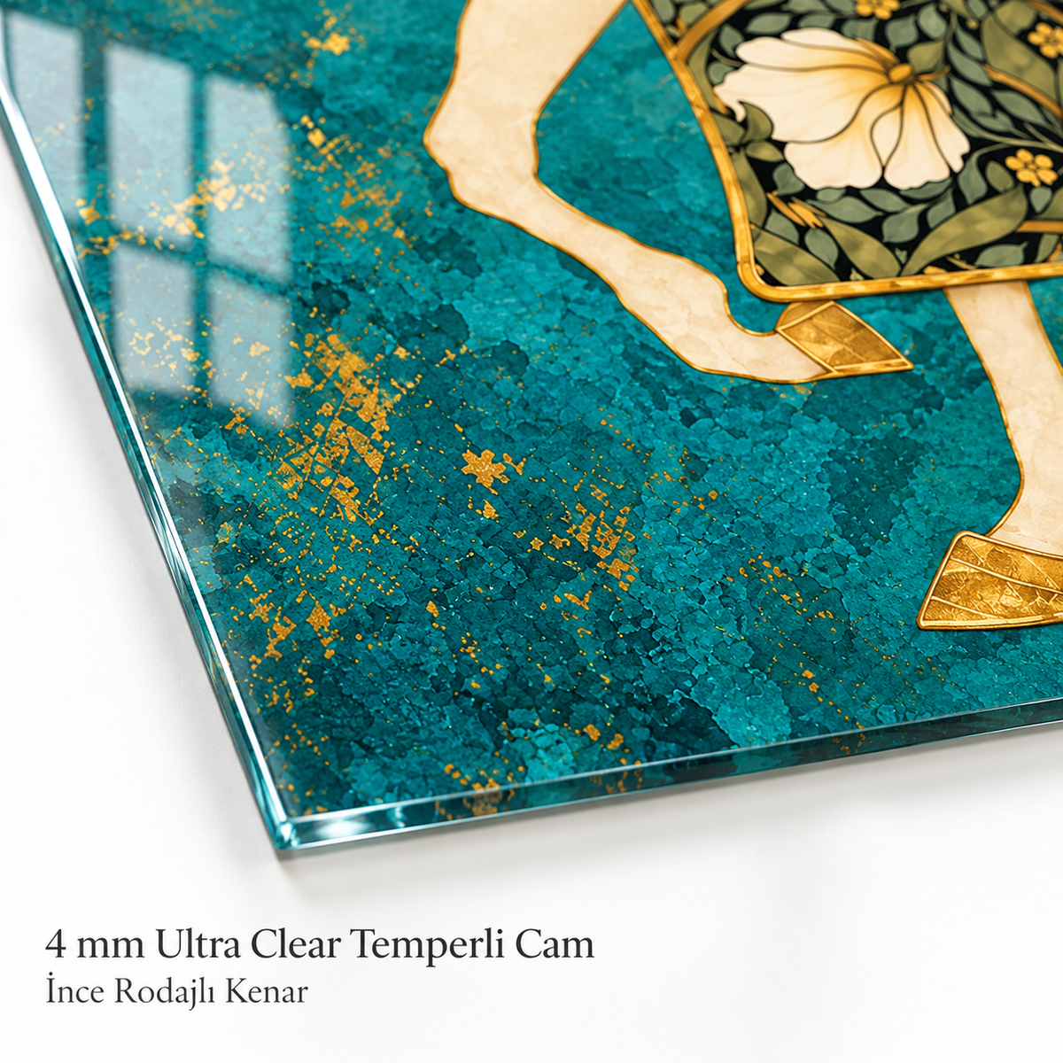 4 mm Ultra Clear cam ve ince rodajlı kenar