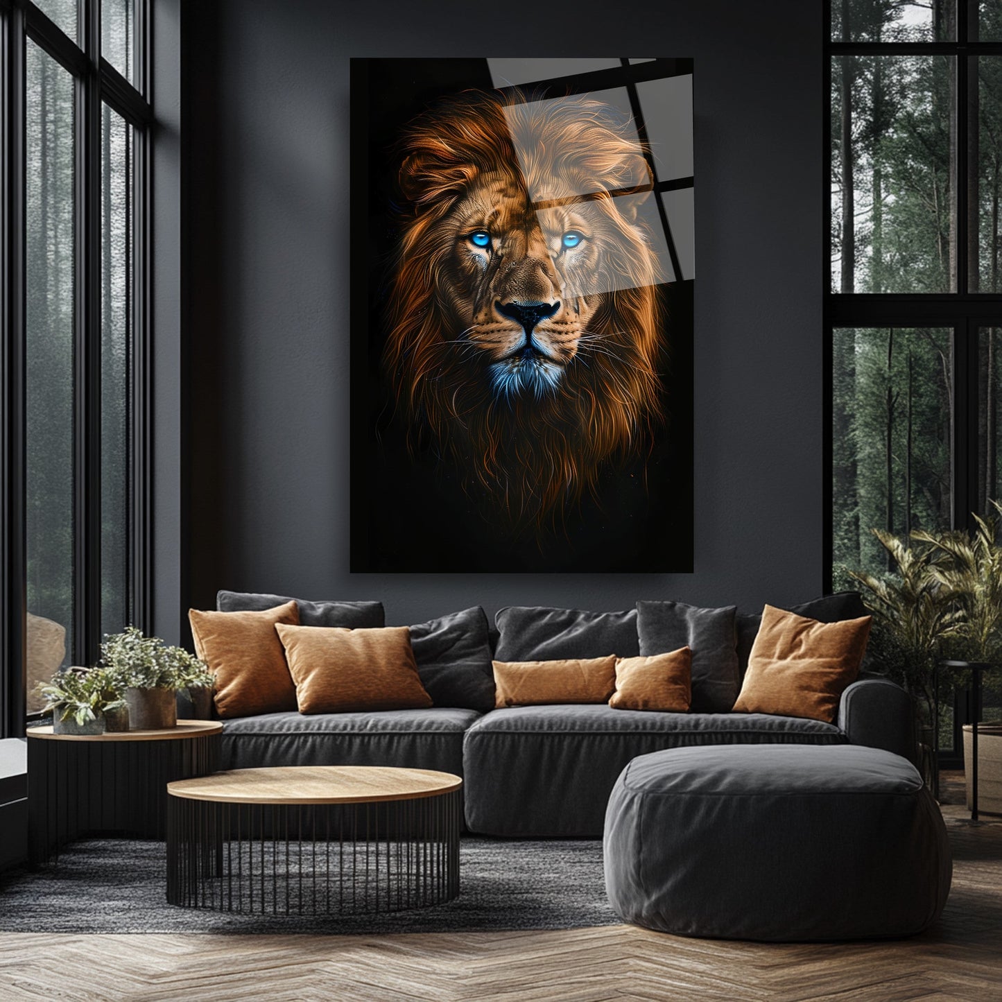 Aslan Cam Tablo