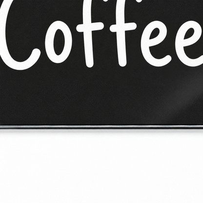 Coffee Araması — 4 mm polisajlı cam kenarı makro detayı