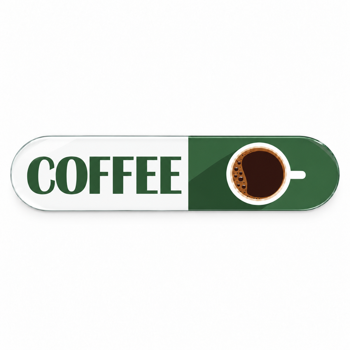 Yeşil Coffee — beyaz zemin vitrin