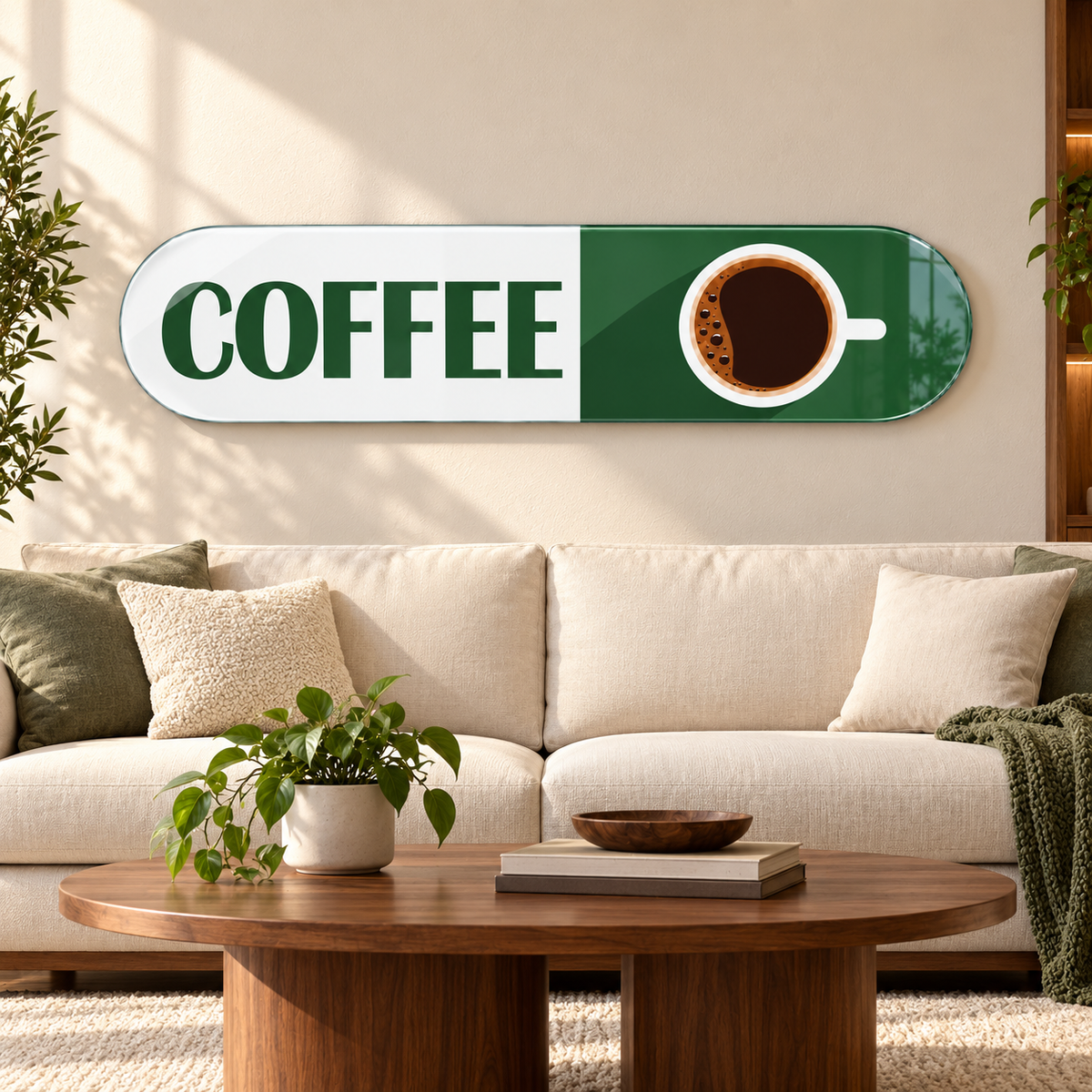 Yeşil Coffee — premium salon dekorasyonu