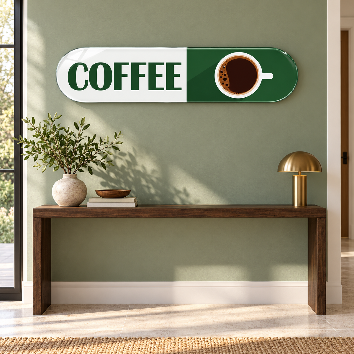 Yeşil Coffee — antre dekorasyonu
