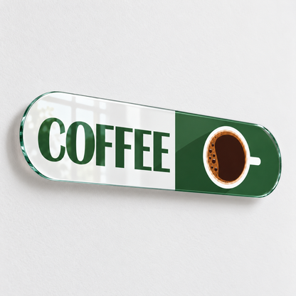 Yeşil Coffee — yaklaşık 2 cm duvar mesafesi
