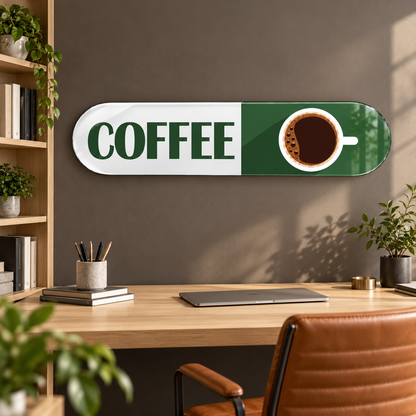 Yeşil Coffee — çalışma odası dekorasyonu