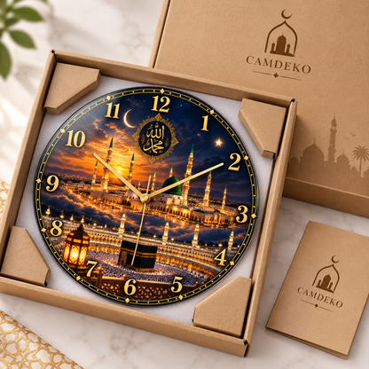 Kâbe ve Mescid-i Nebevi cam saat korumalı kraft paketleme