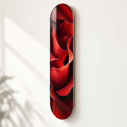 Kızıl Yaprakların Dansı Dikey Skate Board Cam Tablo - duvar-mesafesi