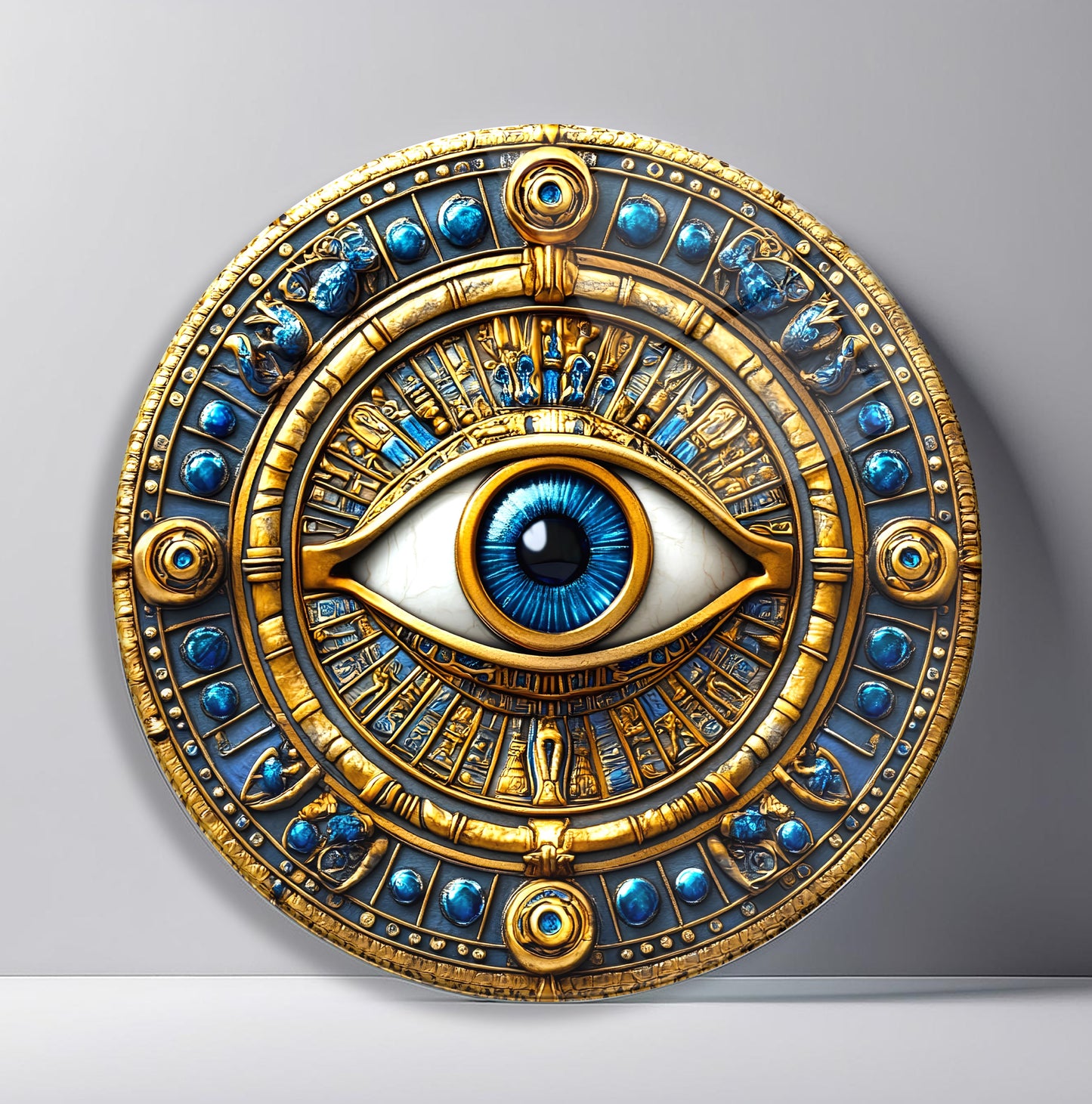 Göz Bebeği Yuvarlak Cam Tablo