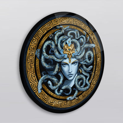 Medusa Yuvarlak Cam Tablo