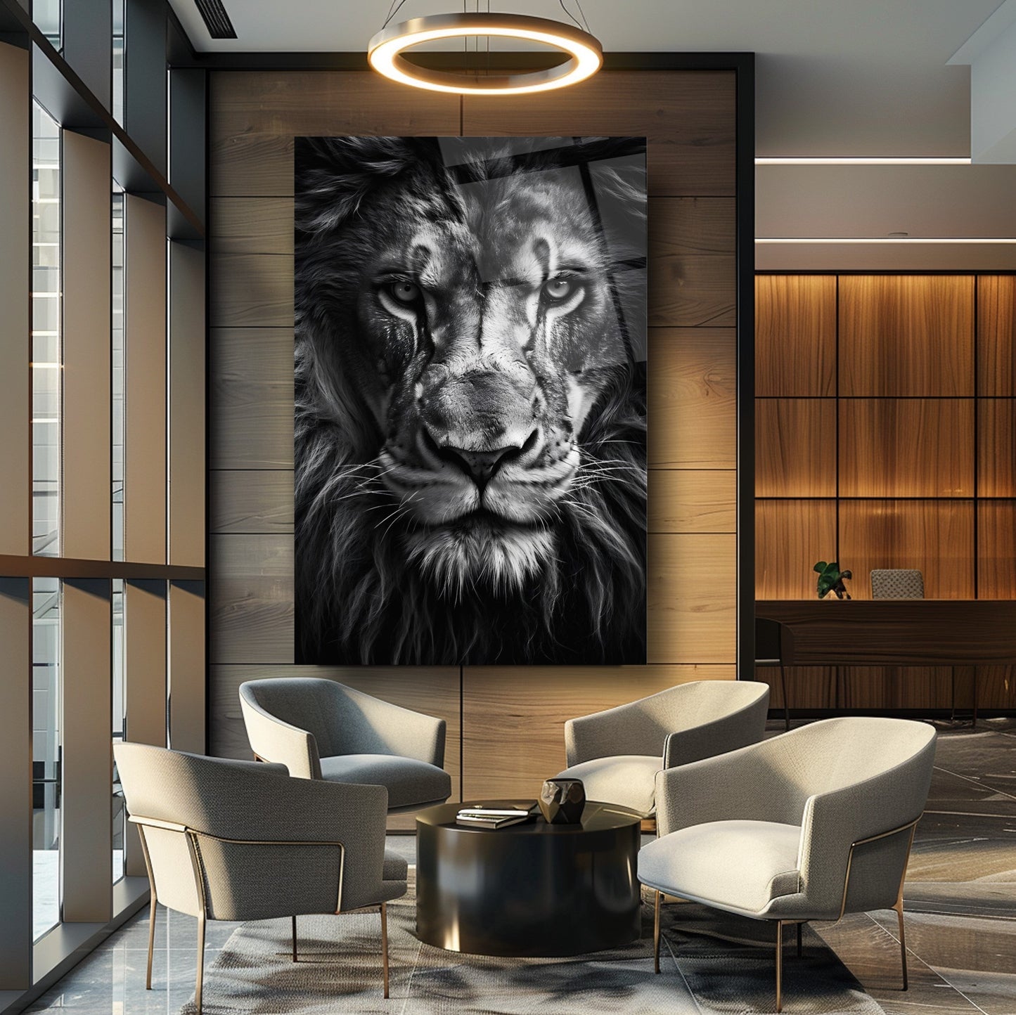 Aslan Cam Tablo