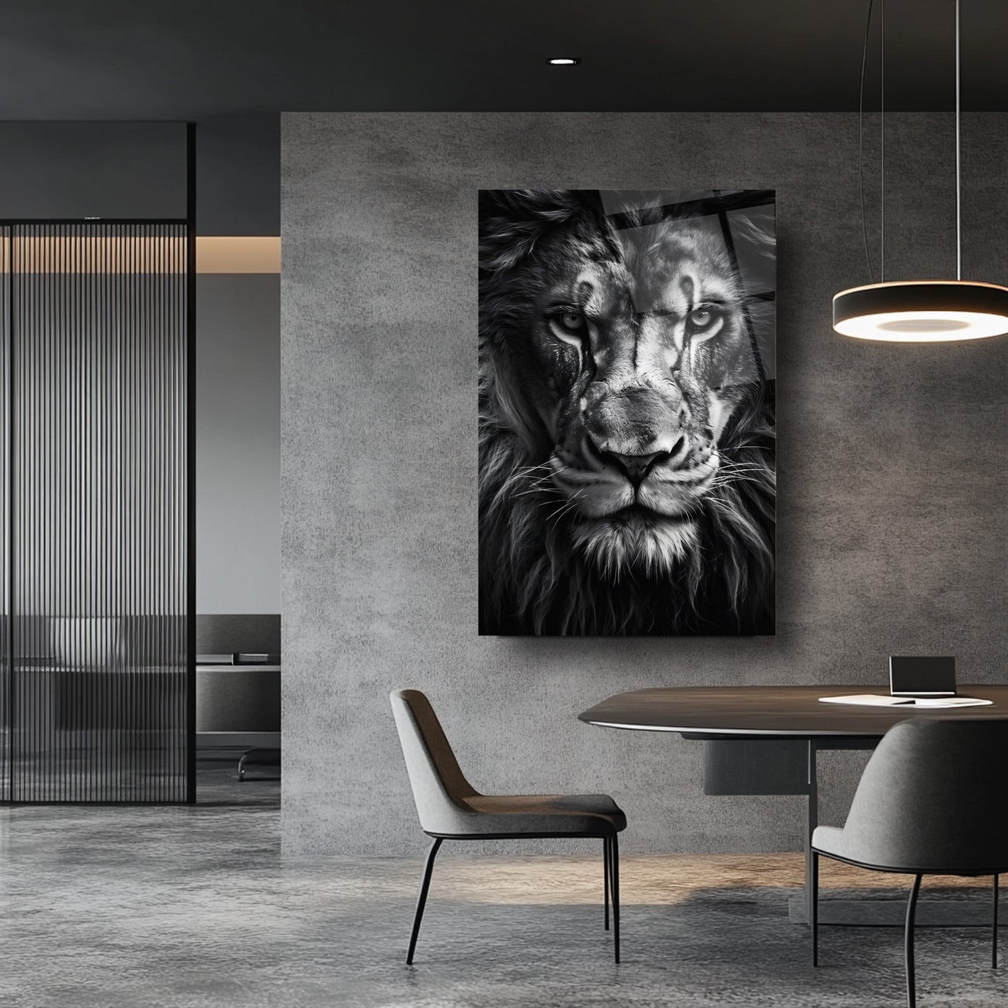Aslan Cam Tablo