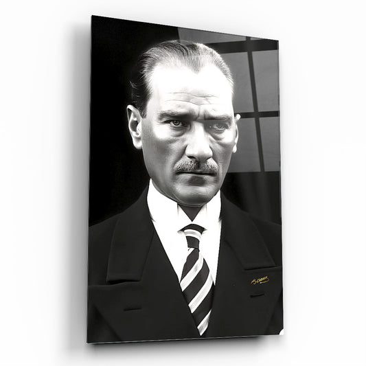 Atatürk Portresi Cam Tablo