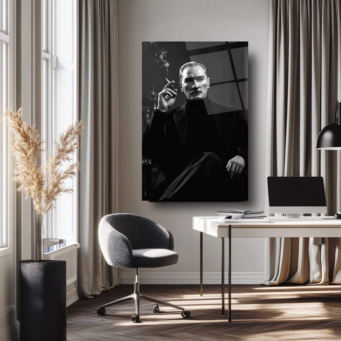 Atatürk ofis cam tablo