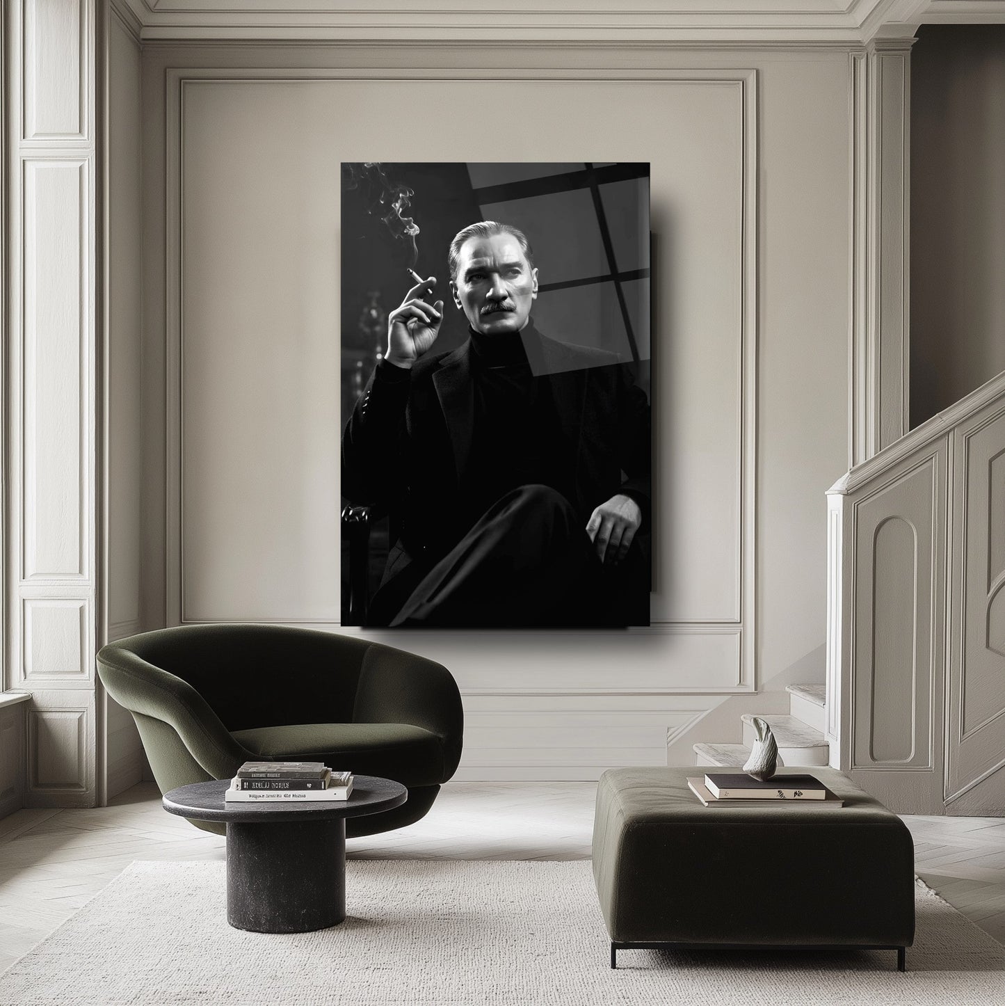 Atatürk okul cam tablo