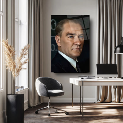 Atatürk Portresi Cam Tablo