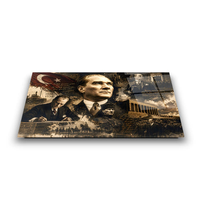 Atatürk Kolaj Cam Tablo
