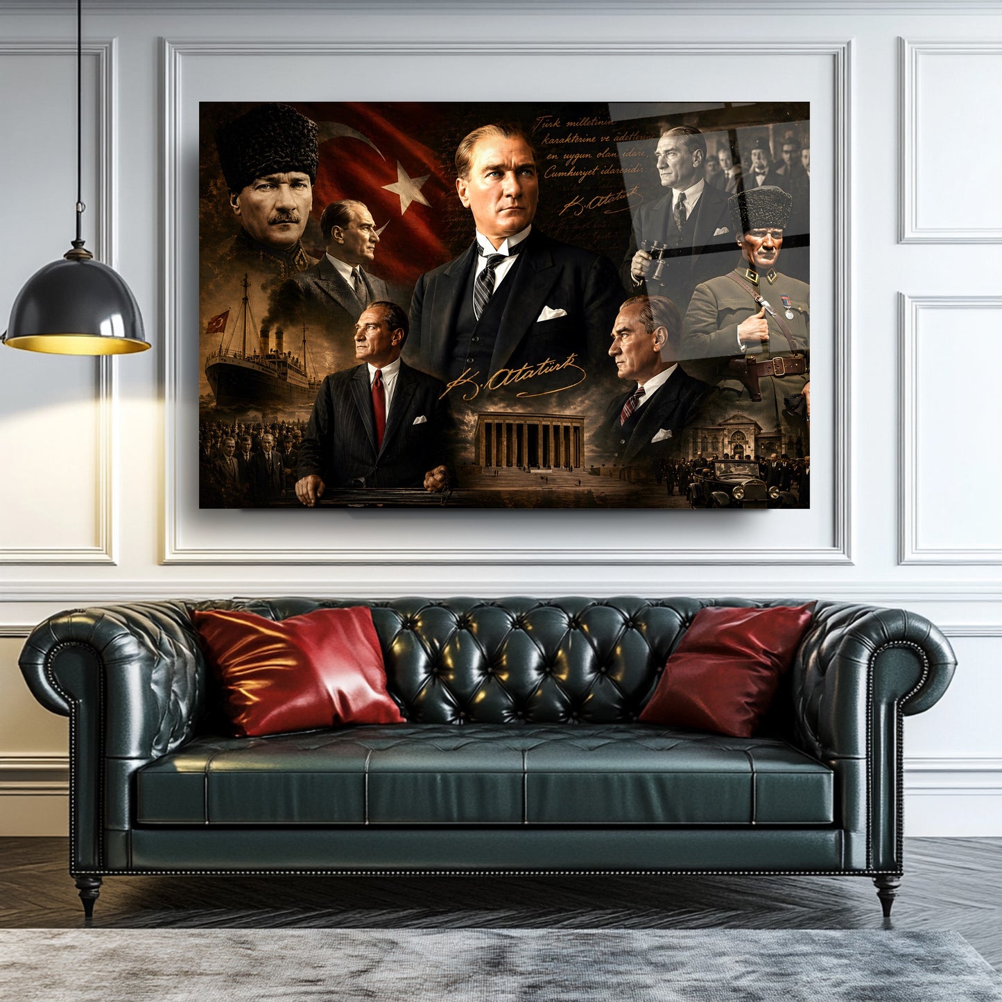 Atatürk Cumhuriyet Kolaj Cam Tablo