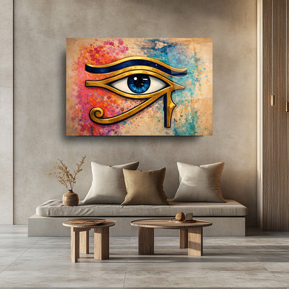 Horus Gözü Cam Tablo