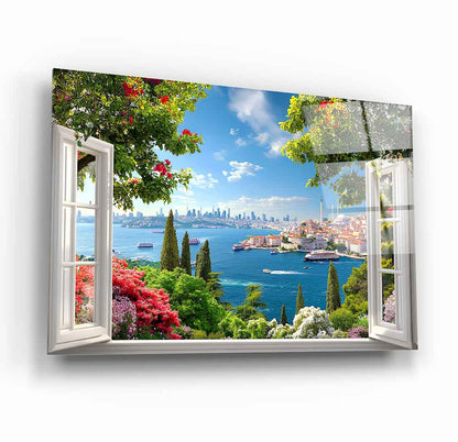 İstanbul Boğaz Manzaralı Cam Tablo