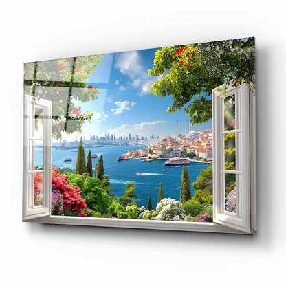 İstanbul Boğaz Manzaralı Cam Tablo