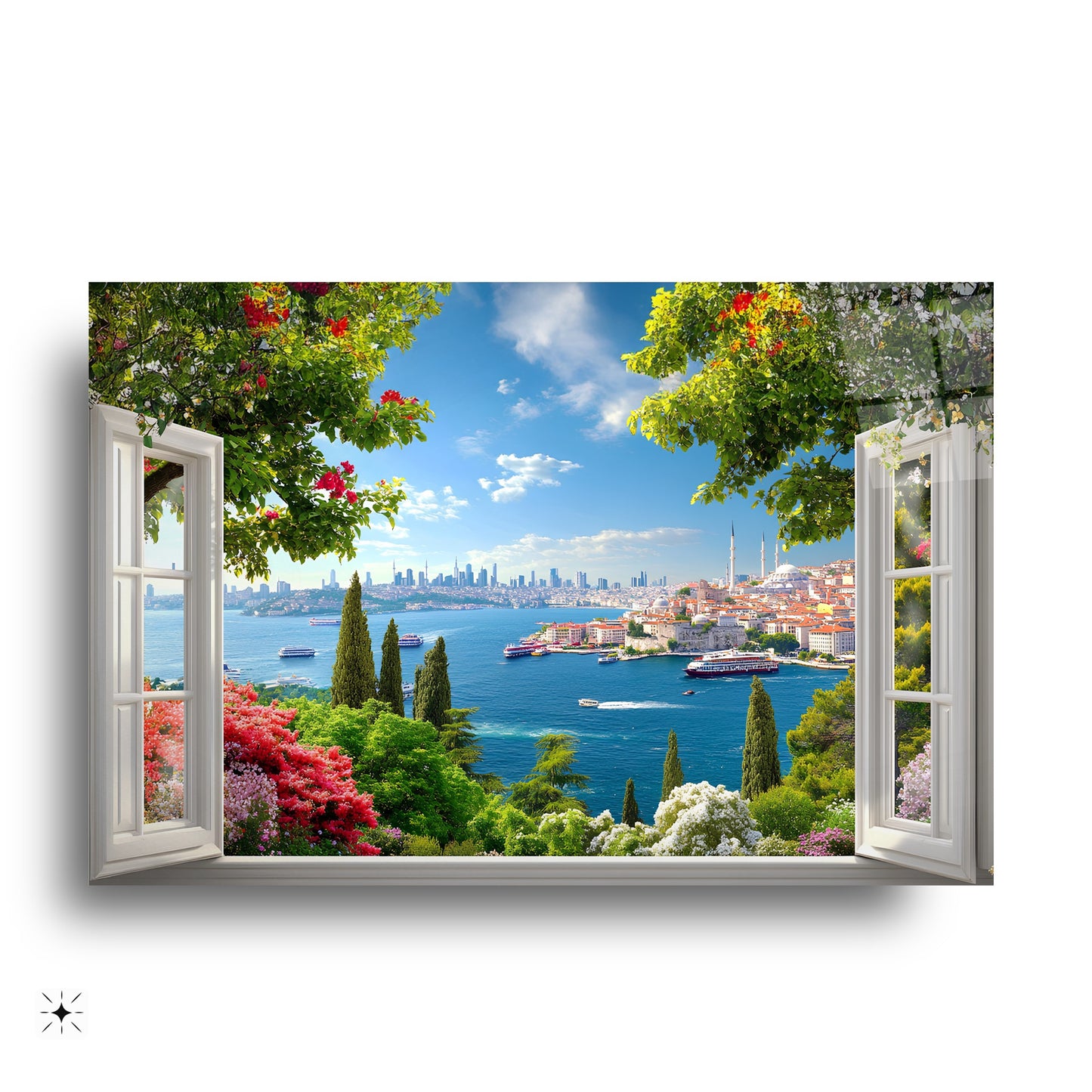 İstanbul Boğaz Manzaralı Cam Tablo