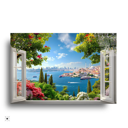 İstanbul Boğaz Manzaralı Cam Tablo