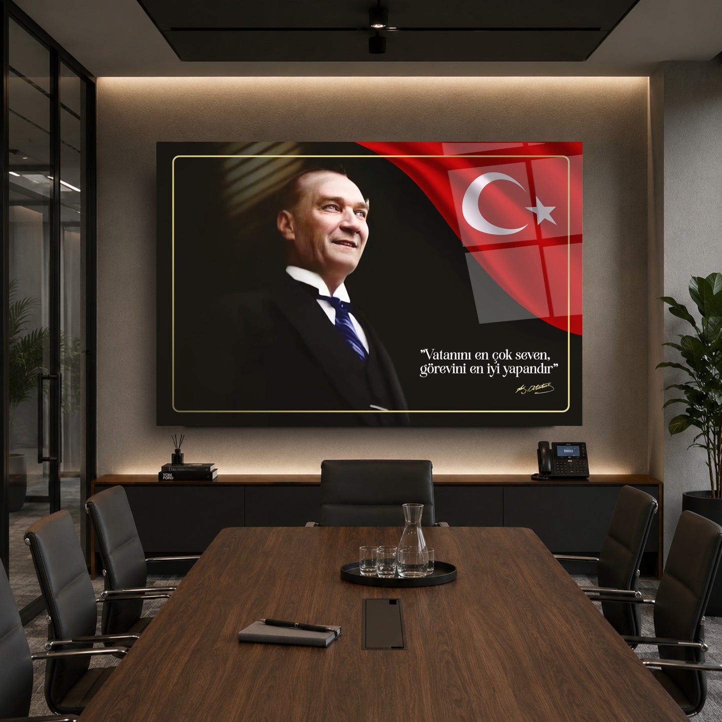Atatürk Cam Tablo