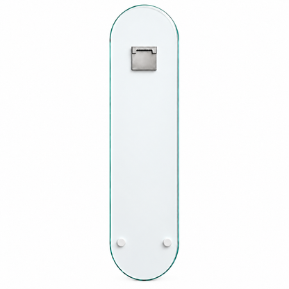 Kırmızı Dudak ve Çizgili Lolipop Dikey Skate Board Cam Tablo – Arka yüz ve askı aparatı